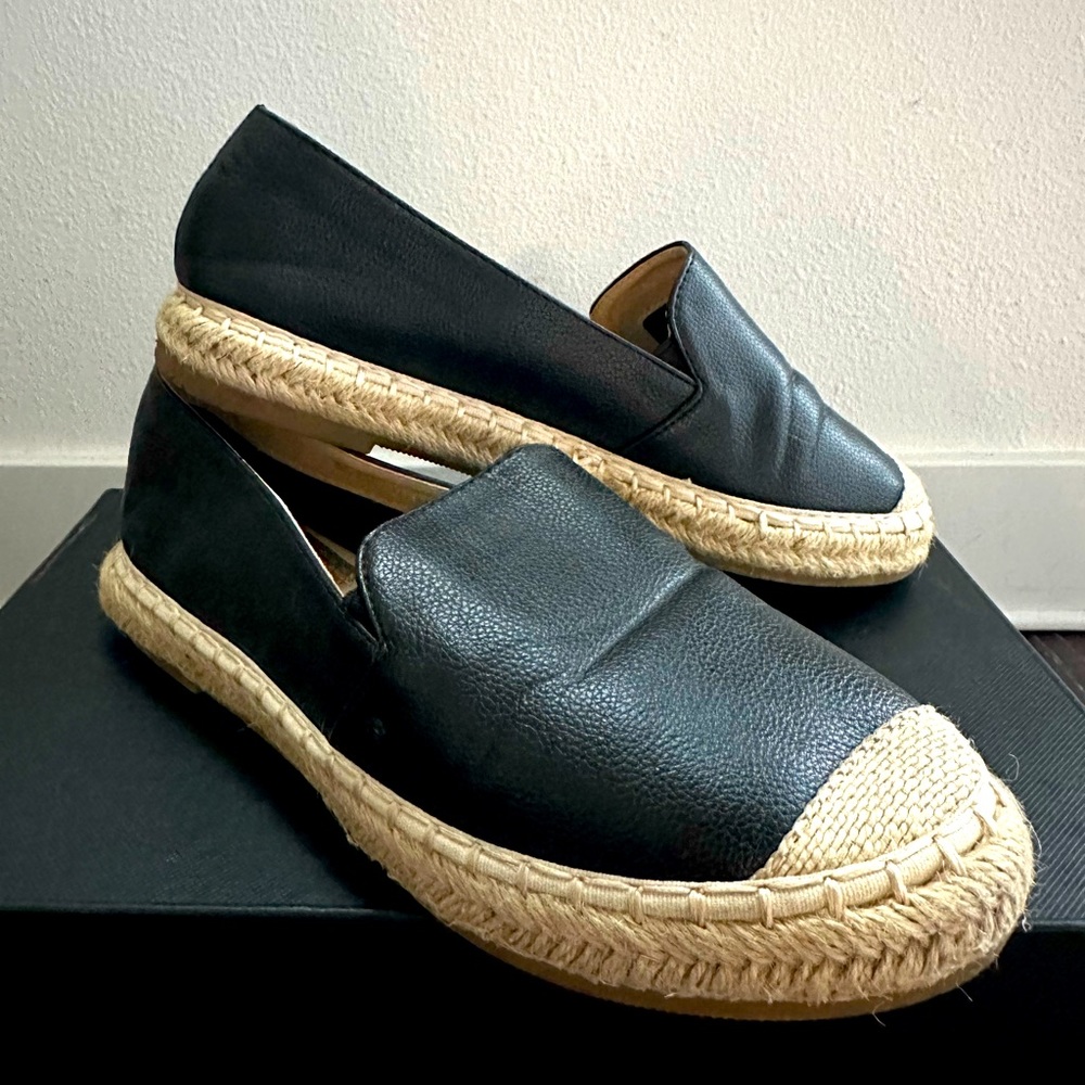 Jenny Fairy Canvas Slip on Women’s Espadrilles Black / US 7